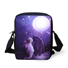 Сумки-мессенджеры для девушек с рисунком кошек, сумки через плечо с милыми животными, мини-клатчи для девушек