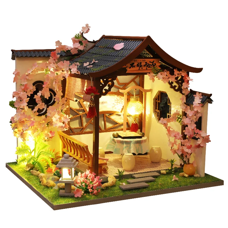 

CUTEBEE DIY Dollhouse Wooden Doll Houses Miniature Doll House Furniture Kit Casa Music Led Toys for Children Birthday Gift