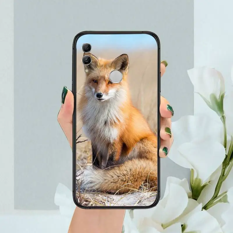 

Cute Fox In Autumn Phone Case For Huawei Y5 Y6 II Y7 Y9 PRIME 2018 2019 NOVA3E P20 PRO P10 Honor 10