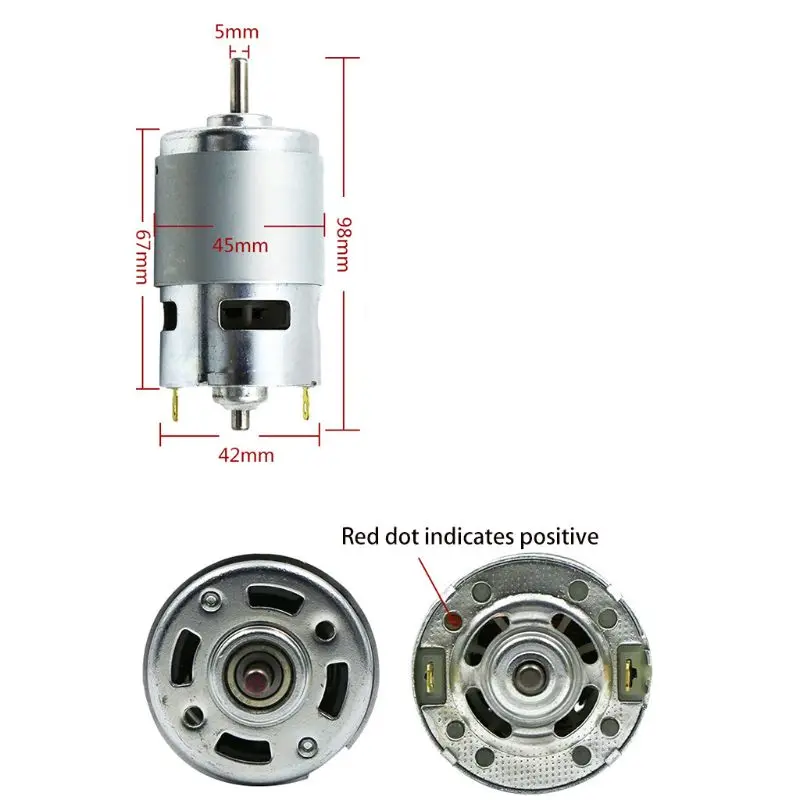 775/795/895 DC Мотор 12V шарикоподшипник большой крутящий момент высокая мощность