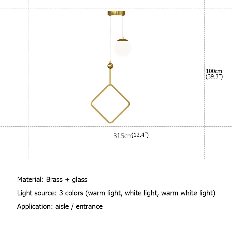 OUTELA Nordic Pendant Light LED Modern Simple Lamp Fixtures Decorative For Home Living Room