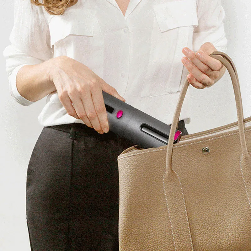 USB Rechargeable Curling Iron Automatic Fast Heating Ceramic Barrel Hair Curlers Titanium Auto Styler Tools | Красота и здоровье