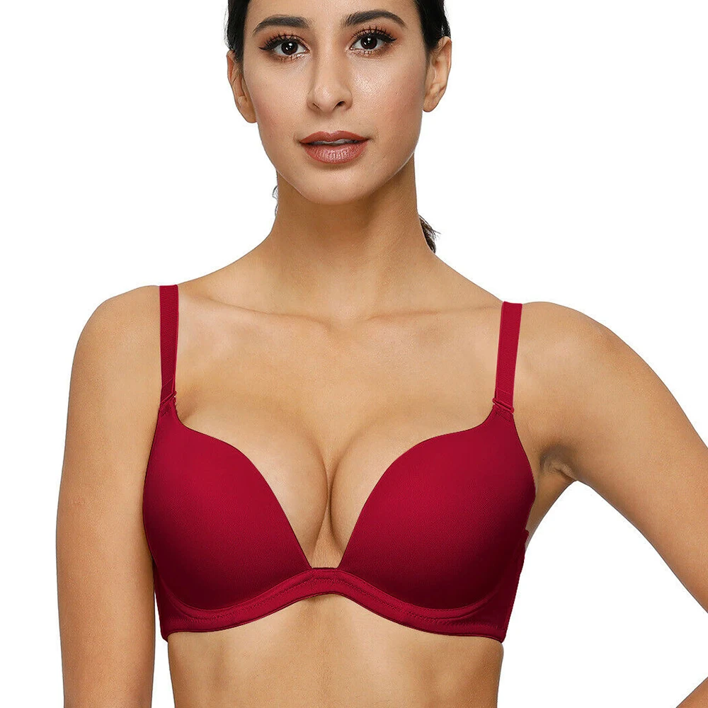 Силиконовый регулируемый женский бюстгальтер трансформер YANDW пуш ап с низкой