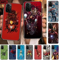 new marvel avengers phone case for xiaomi redmi poco f1 f2 f3 x3 pro m3 9c 10t lite nfc black cover silicone back prett mi 10 ul