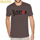 Мужская футболка с коротким рукавом Boston Txt C2, модная брендовая одежда для взрослых, 2020