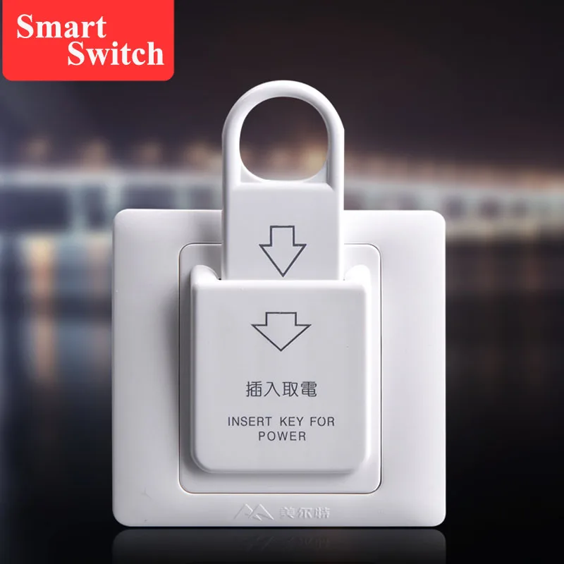 Магнитная карточка отеля 86x86 см электрический выключатель 220 В/30 А кнопка вставки