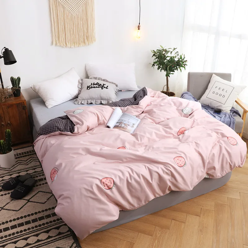 Пододеяльник в мультяшном стиле с принтом из 100% полиэстера пододеяльник