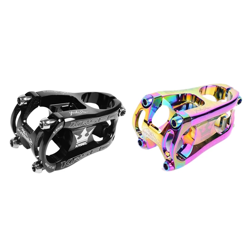 KRSEC MTB Bike Stem 31.8x50mm 7075 Aluminium Alloy CNC Ultralight Short Mountain Handlebar Stem XC AM FR Bike Stem