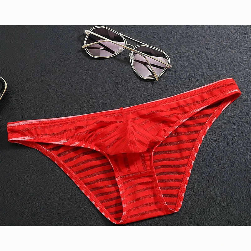 Для мужчин нижнее белье трусы с низкой посадкой дуга Чехол стринги Трусы бикини