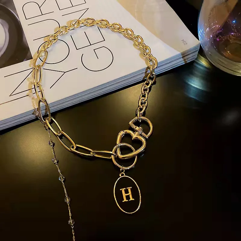 

Ожерелье с надписью «Европа и США», женская цепь с застежкой на ключицу, чокер с орнаментом