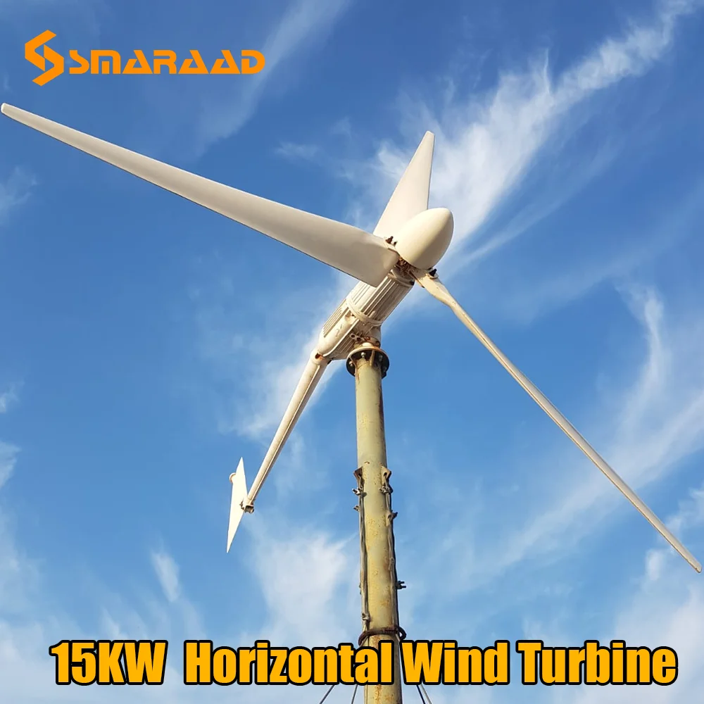 SMARAAD Efficiency 3KW 5KW 10KW Horizontal Axis Wind Generator Factory 48V  96V 120V 220V free Energy - AliExpress