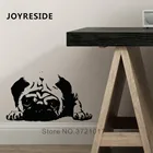 Милые наклейки на стену с изображением собаки, домашнее украшение для любимой комнаты, виниловые Мопсы с милым рисунком, виниловые наклейки с изображением животных WM268