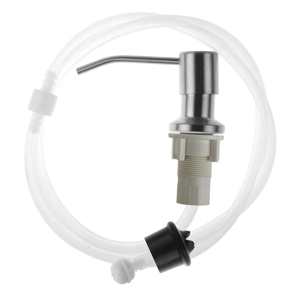

Practical Hands Clean Home Kitchen Liquid Space Saving Press Lotion Stainless Steel Sink Soap Dispenser Easy Install Pump