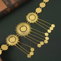 turkish ottoman coin belly chains middle east trendy women waist band linked long chain caftan belts in gold wedding jewelry
