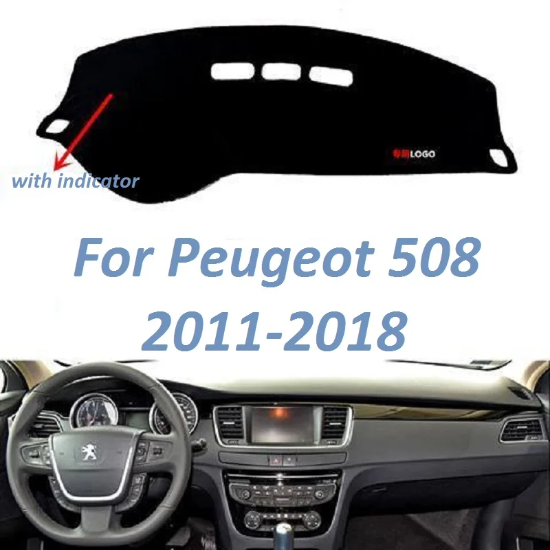 

Peugeot 508 2011 2012 2013 2014 2015 2016 2017 2018 левым Нескользящие приборной панели крышки коврик инструмент ковры автомобильные аксессуары