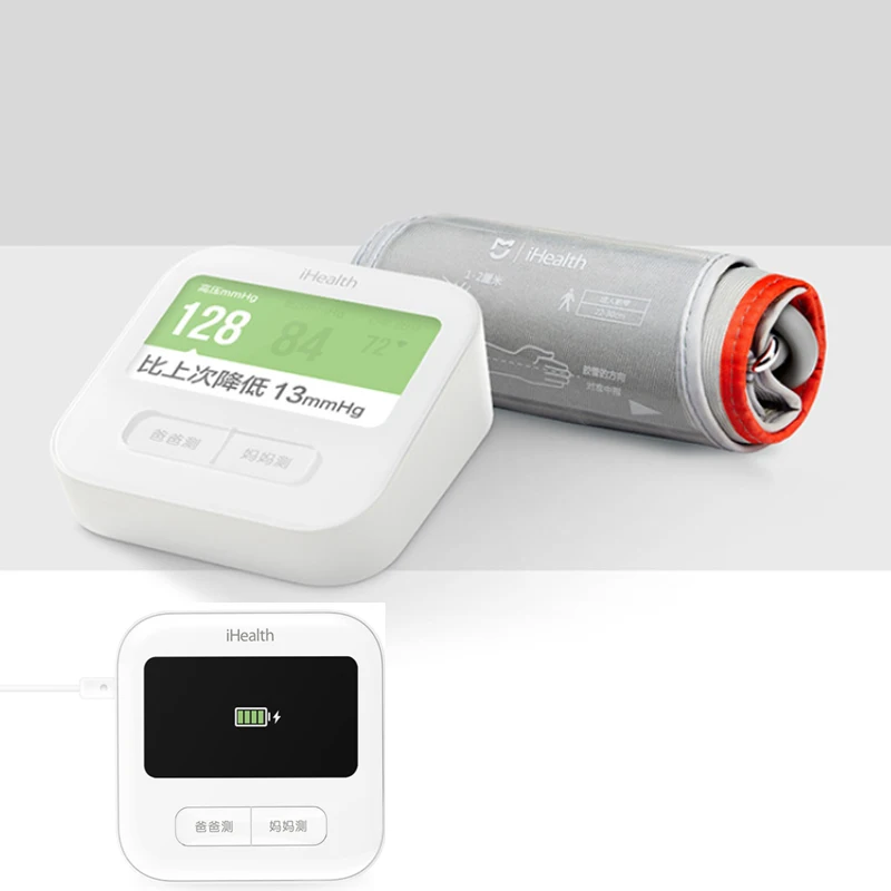 Original Xiaomi iHealth Smart Blood Pressure Monitor Bluetooth 4.0 WiFi Control Digital Arm Sphygmomanometer 4.3inch Screen