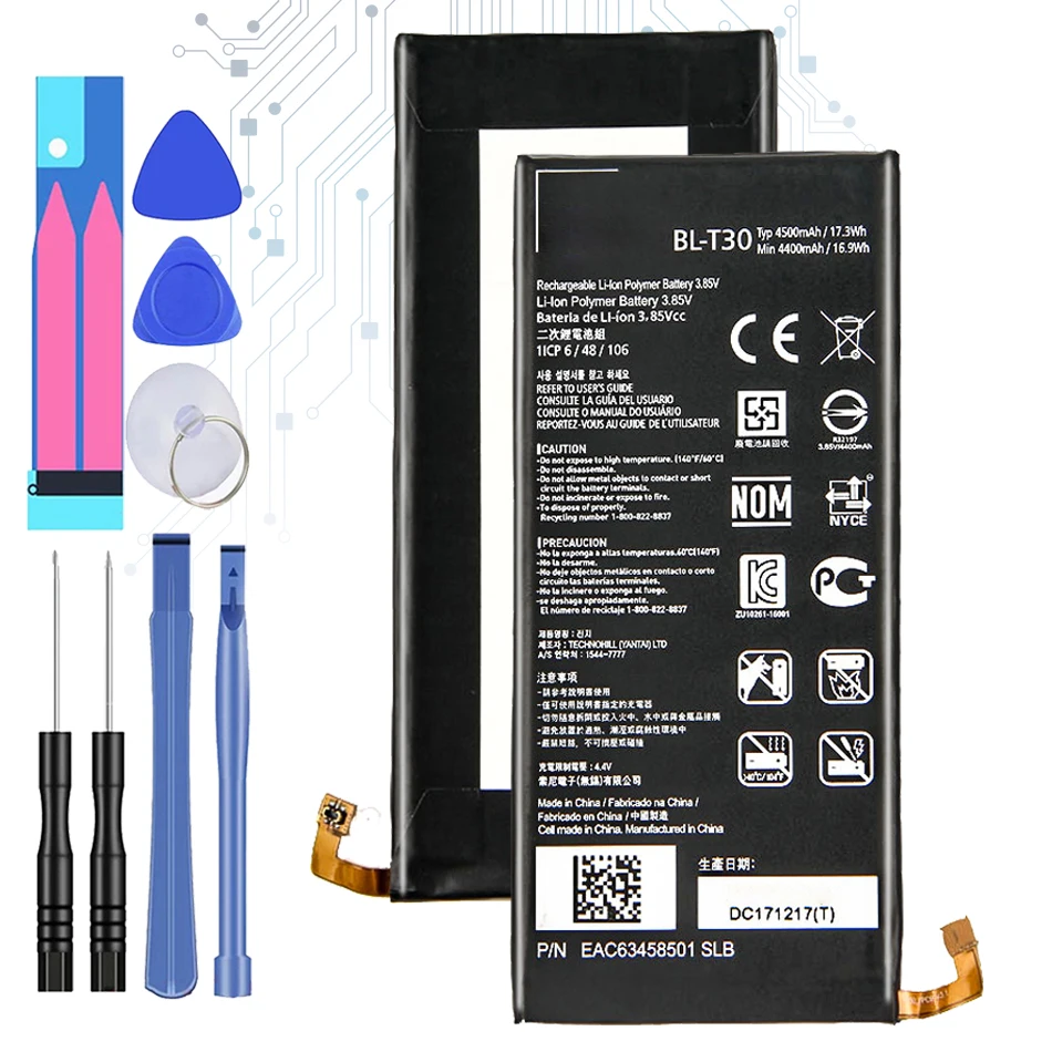 BL-T30 сменная батарея для LG X Power 2 II L64VL M320F M320N M322 L63BL K10 M320 M320DSN M320TV MLV7N Bateria | Мобильные