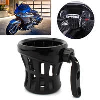 for harley models motorcycle handlebar drink cup holder w universal mount to fit most clutch or brake perch aluminumrubber