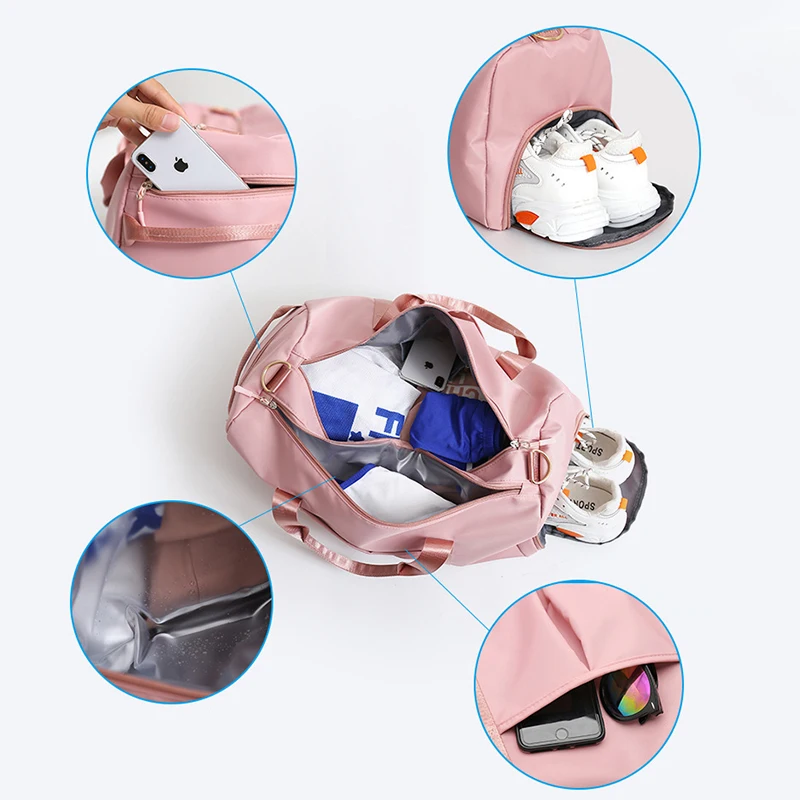 Waterproof Gym Sports Bag Men Women Dry Wet Fitness Training Backpacks Multifunctional Travel Luggage Yoga Shoulder Handbag