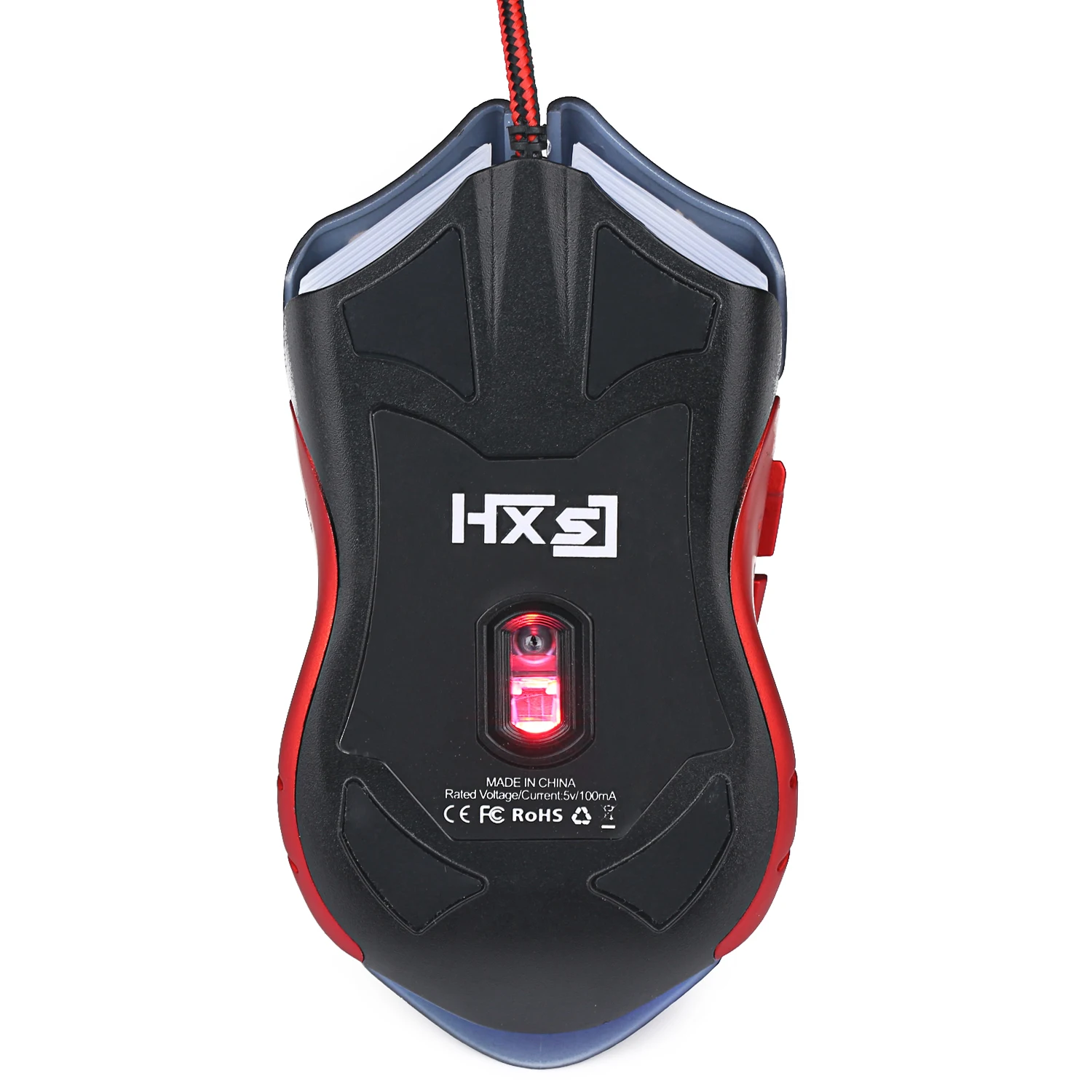 hxsj 3200dpi sound click usb wired gaming mouse gamer 6 buttons optical ergonomics computer mice for pc mac laptop game lol free global shipping