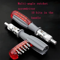 rotational ratchet screwdriver 10 in 1ratcheting screwdriver set 180%c2%b0 rotation magnetic ratchet screwdriver two way tri point