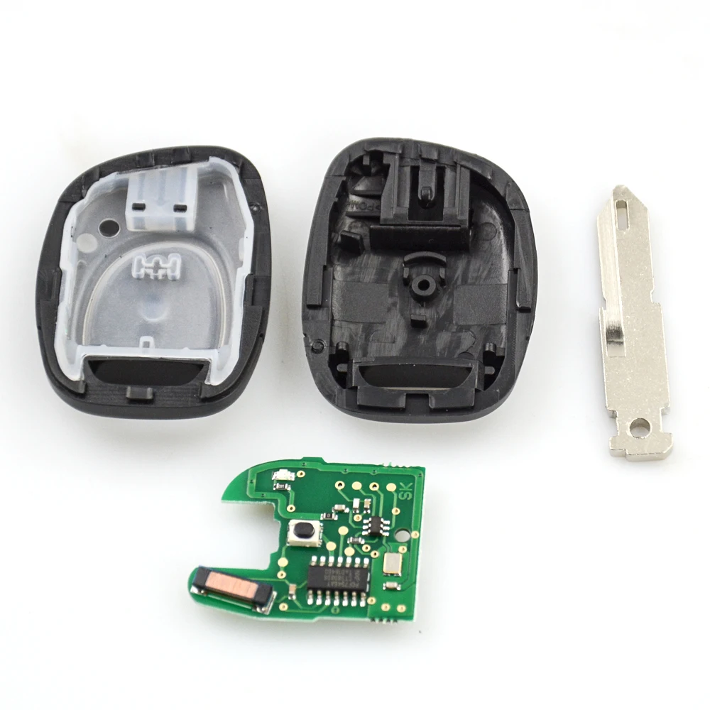 OkeyTech 1 кнопочный дистанционный Автомобильный ключ для Renault Clio II 2001 2002 2003 2004 2005 434