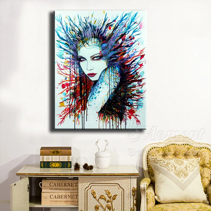 Алмазная живопись с красочными волосами Ever Instant Женская картина стразы вышивка