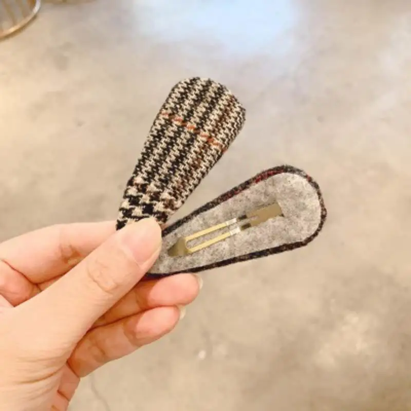 

2019 New Arrival Fashion Hair Accessories Houndstooth Hair Clips For Women Girls Hairpins Styling Tools Hair Accessories