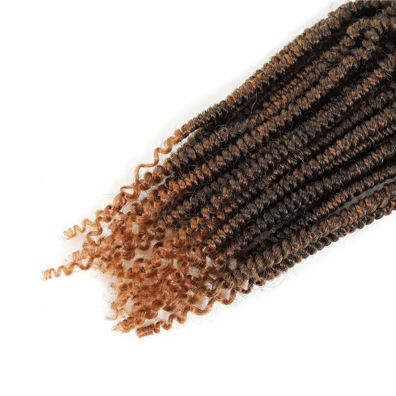 Предварительно бомба Весна Твист 14 дюймов 24 нитей синтетические волосы для