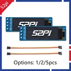 0,91 дюймовый OLED-экран 52Pi, модуль 128*32 SSD1306 для Raspberry Pi 4 B  3 B (+)  2 B  Zero (W)Beaglebone, черный