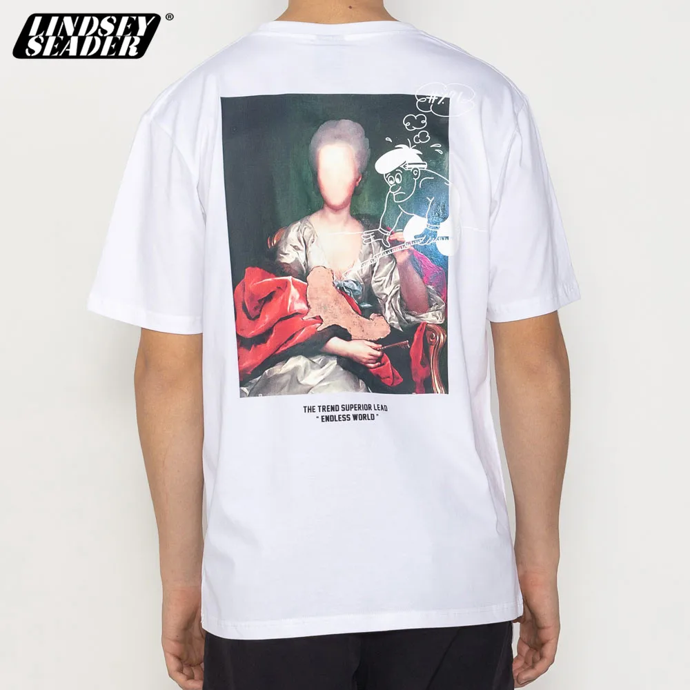 Футболка мужская летняя в стиле хип хоп с принтом|Мужские футболки| |