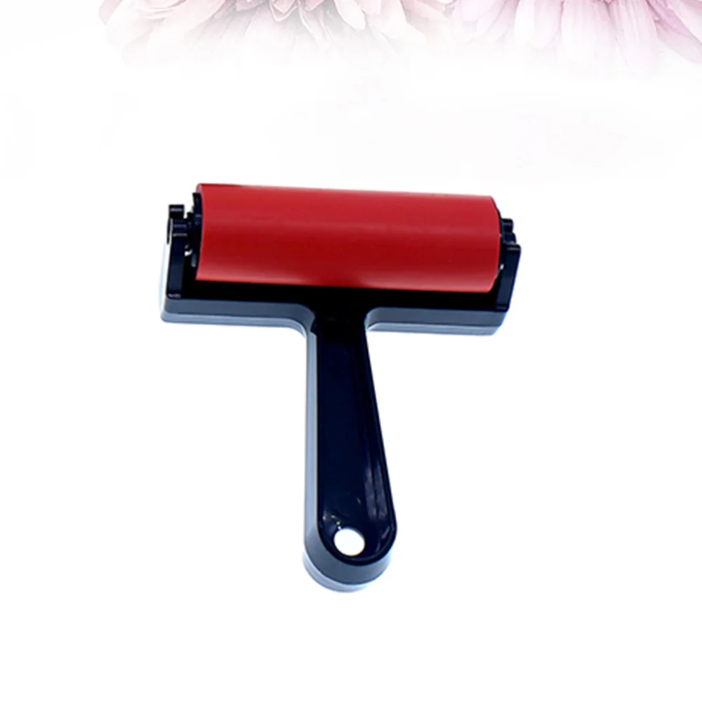 

Artist Rubber Roller Brayer Handle Ink Painting Brush Scrapbooks Wallpapers Drawing Graffiti Brushes (Red Length 10cm)