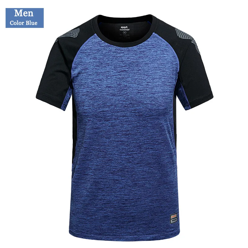 color blue PEILOW, большие размеры L~ 5XL, 6XL, брендовые Топы И Футболки, быстросохнущие, облегающие, высокое качество, футболка, мужская спортивная одежда, футболки с коротким рукавом - Цвет: color blue