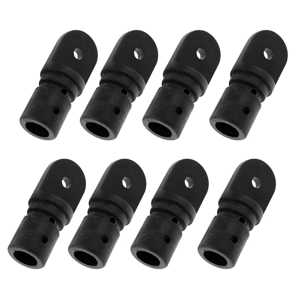 

8 шт. нейлоновые морские Бимини, верхнее крепление 22 мм, вставка внутренняя трубка, Концевая крышка