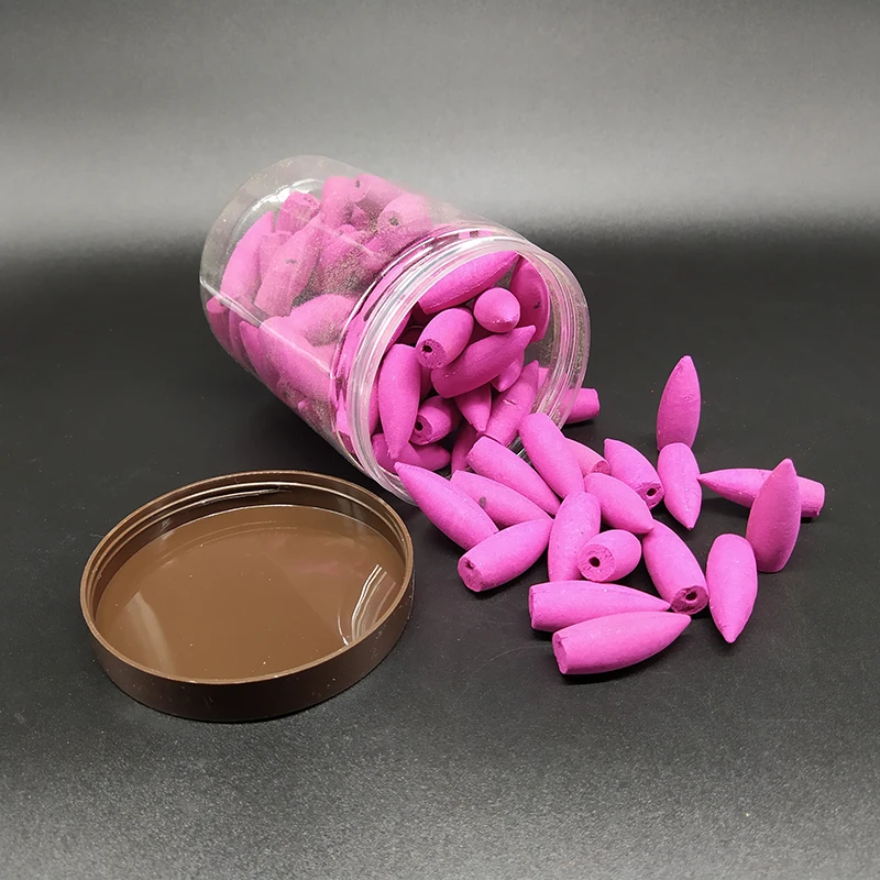 80 шт./кор. негабаритных обратного Ладан конуса в коробке Жасмин лимон ароматы для