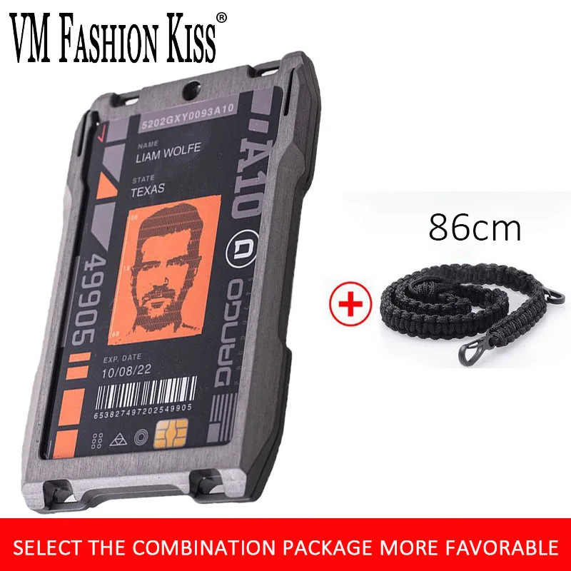 

Универсальный алюминиевый многофункциональный металлический rfid-держатель для карт, кошелек для мужчин, деловой значок, кредитный держател...