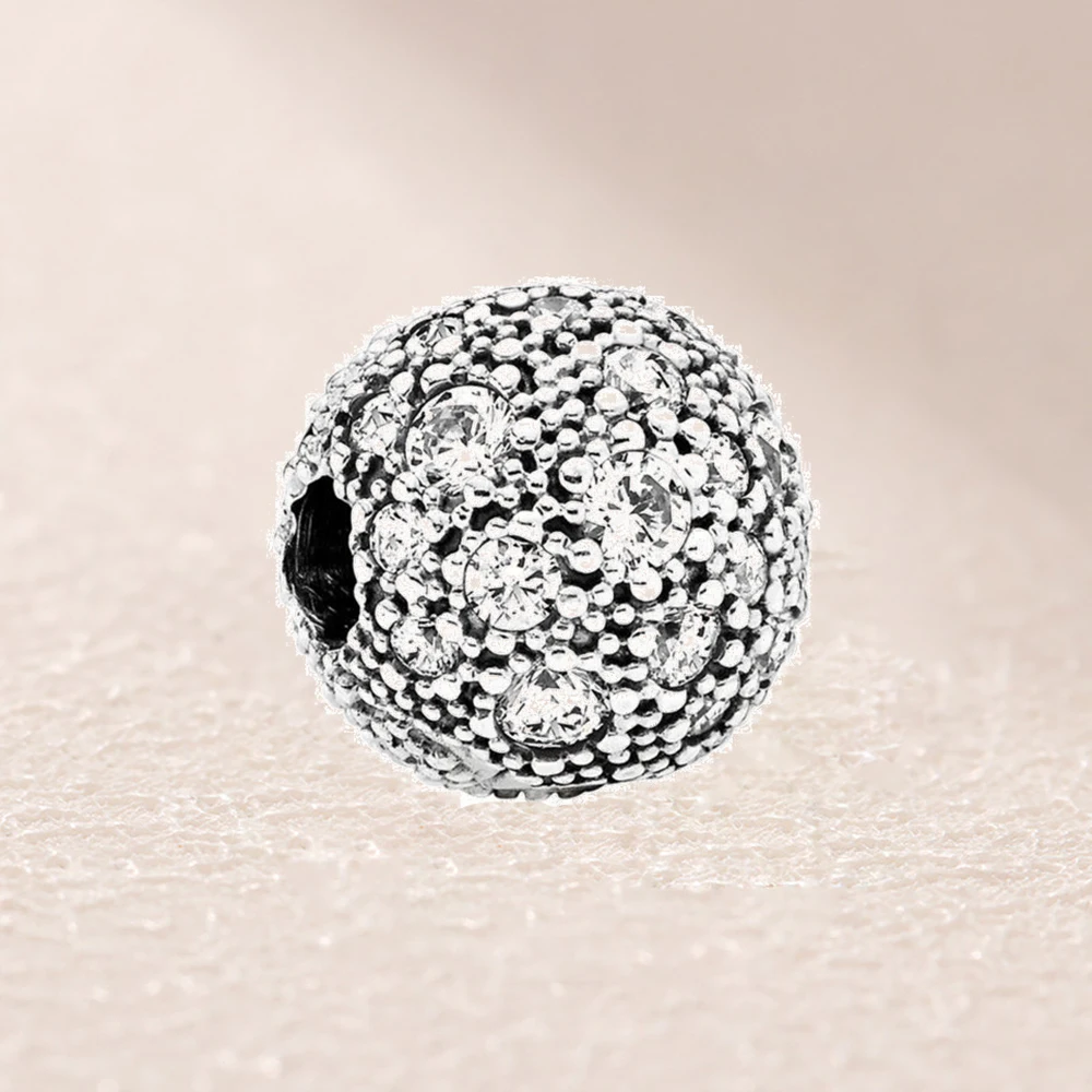 

791286CZ Cosmic Stars Clip Cubic Zirconia Charm Bead