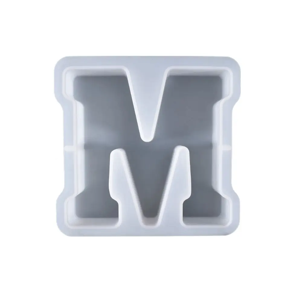 Форма для кекса из смолы 6 дюймов с крупными буквами алфавита от А до Z для создания 3D слов и знаков из силикона.