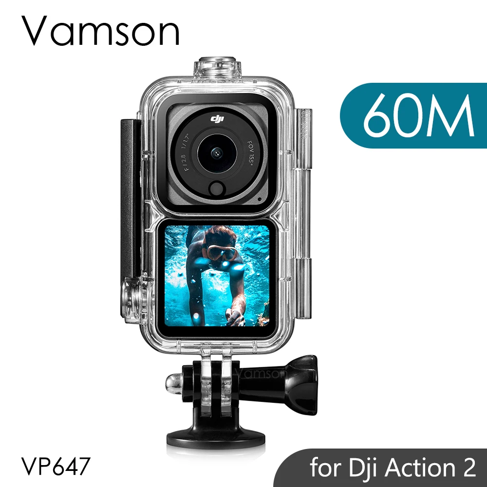 

Водонепроницаемый чехол для камеры DJI Action 2, 60 м