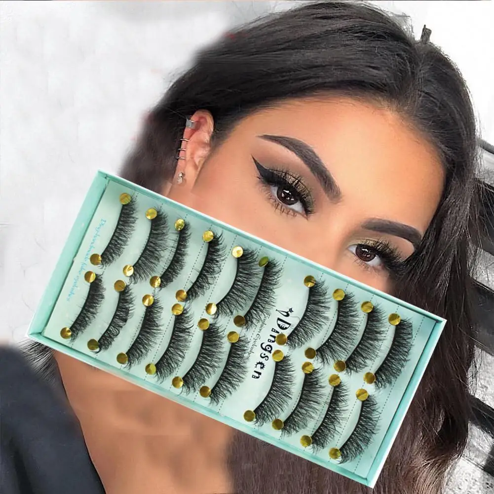 Накладные ресницы 10 пар длинные норковые для макияжа 3d наращивания глаз макияж |