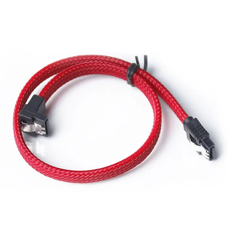 50 см SATA 3 0 III SATA3 7pin кабель для передачи данных правый угол 6 ГБ/сек. SSD Кабели HDD