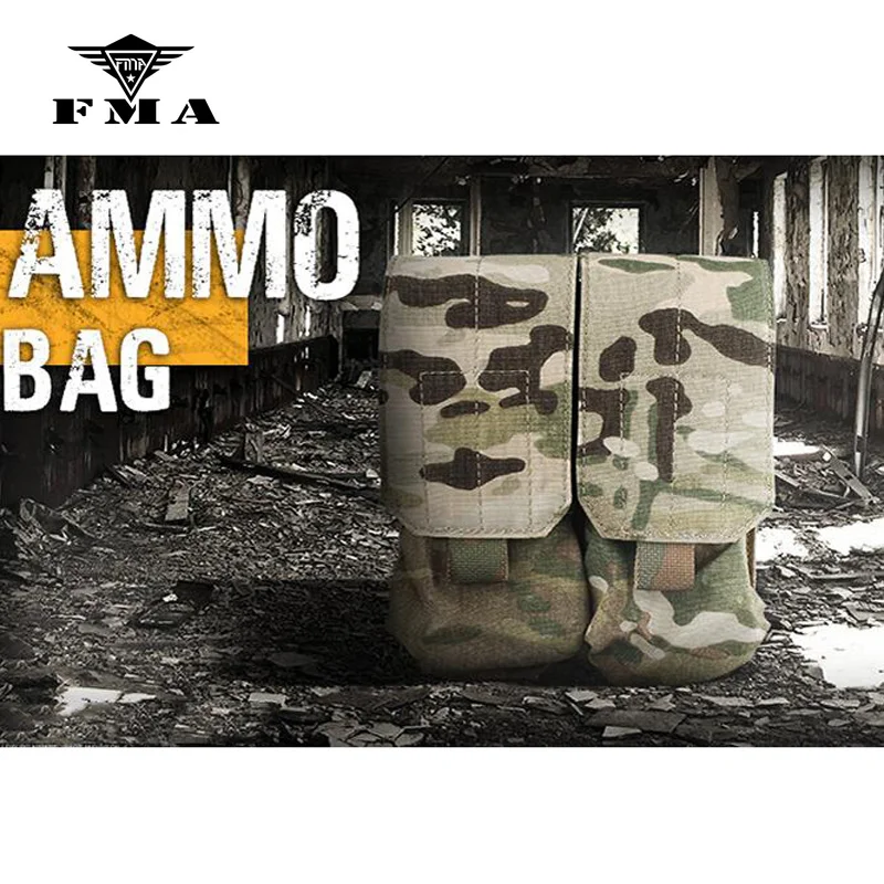 Тактическая Сумка для магазина FMA 500D нейлоновая Мультикам боеприпасы аксессуары