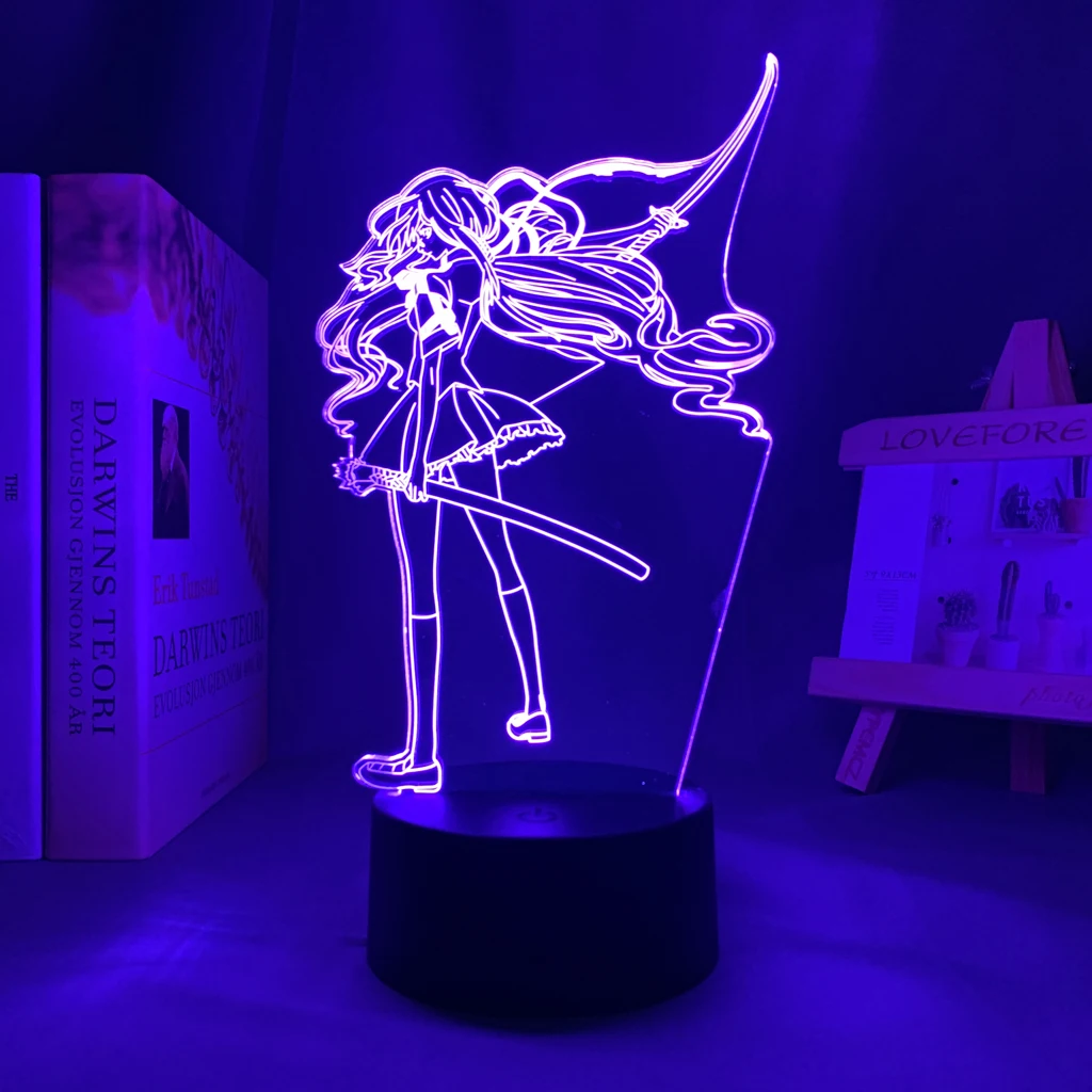 

Manga 3d Lamp Blood C Saya Kisaragi for Children's Room Decor Night Light Kids Bithday Gift Blood C Anime Led Light Bedroom