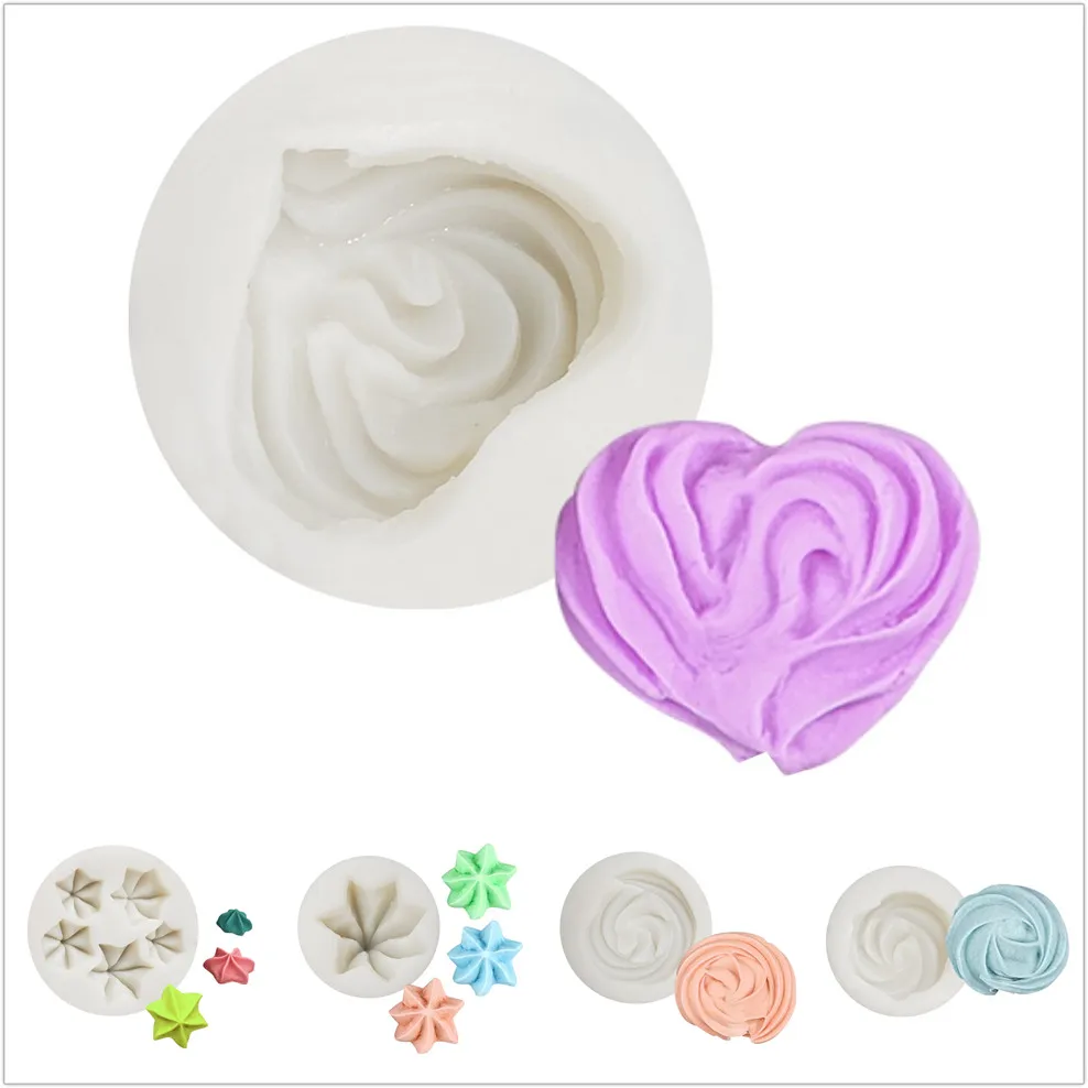

French Meringue Silicone Mold Protein Sugar Cupcake Decor Molds Chocolate Candy Cake Mould Cake Decorating Tool Bakeware