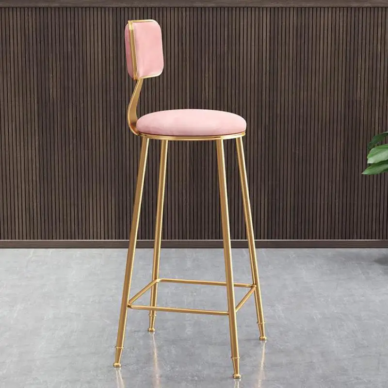 Северный Европейский легкий роскошный барный стул Ins простая сетка красный бар