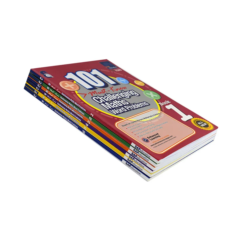 

Brand New 6 Pieces/Set 101 Challenge Math Word Problem Book Singapore Primary School Grade 1-6 Math Exercise Book Exercise Book