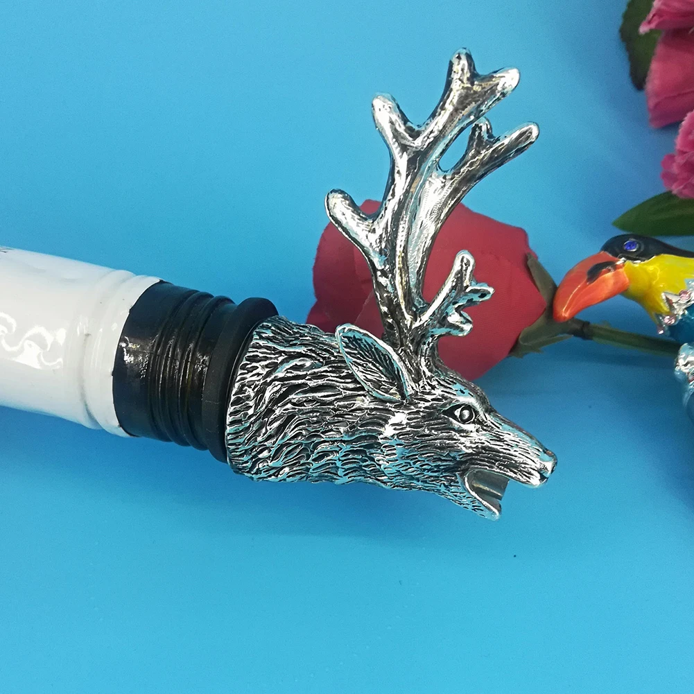 Новая нержавеющая сталь Олень голова вина Pourer уникальные пробки бутылки