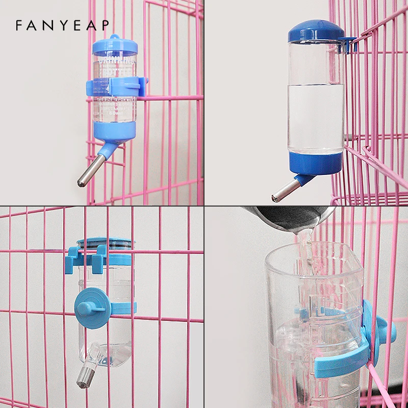 

Hanging Pet Dog Guinea Pig Squirrel Rabbit Drinking Head Pipe Fountain Plastic Hamster Drinker Water Bottle Dispenser Feeder