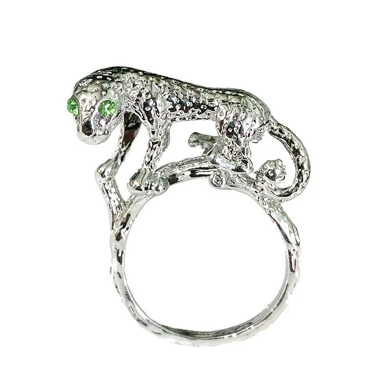 

2023 Trend Simple Forest Cheetah Cool Minimalism Animal Rings For Women Men's Ring Couple Rings Mens Jewellery Bijouterie Female