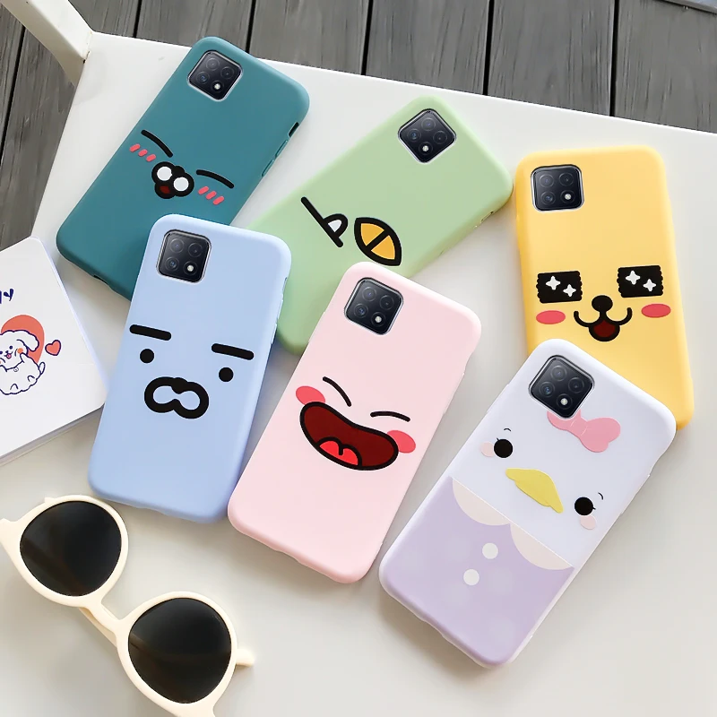 

For OPPO A72 5G Case Protective Phone Shell Frosted Silicone Casing Candy Colorful For OPPO A72 5G Soft TPU Back Cover